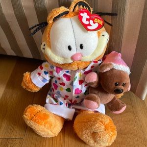 🎉HP🎉COPY - NWT Vintage Goodnight Garfield TY Beanie Babies